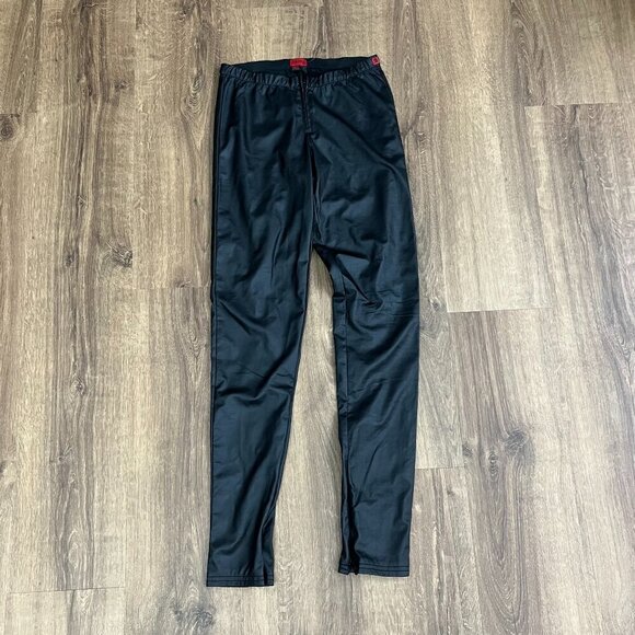NEW Tripp NYC  Black Faux Leather Gothic Skinny Ankle Zip Pants Sz S - Picture 2 of 10
